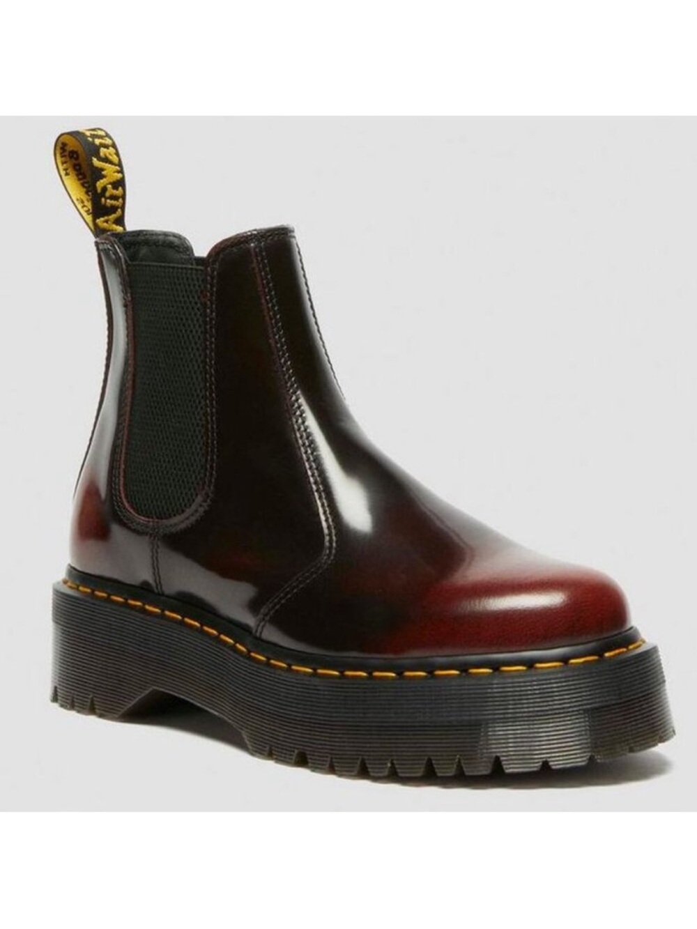 Dr. Martens Women's 2976 Arcadia Platform Chelsea Boots Cherry Red Arcadia 6